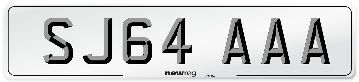 SJ64 AAA Number Plate from New Reg